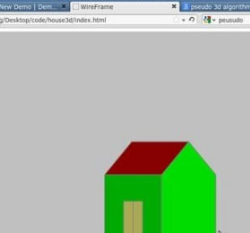 html5及css3做的3D小房子