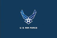 精致美国空军标识矢量素材